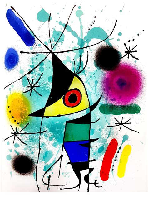 Joan Miró Joan Miro Original Abstract Lithograph 1972
