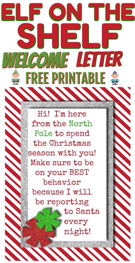 10 Easy Elf On The Shelf Printables Free Ideas For Kids Welcome