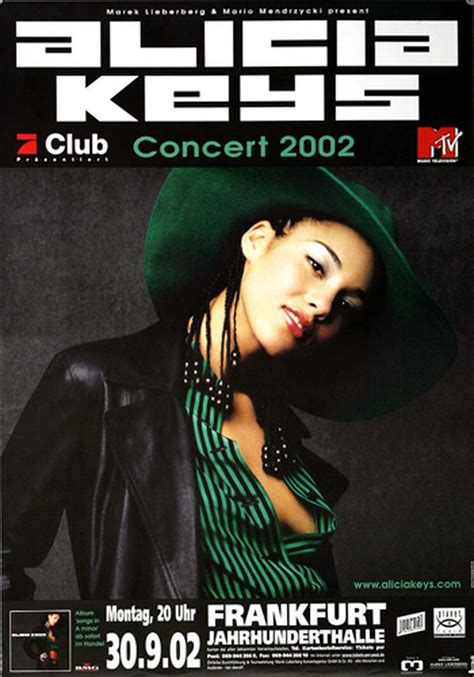 Alicia Keys Songs In A Minor Frankfurt 2002 Konzertplakat 88 00