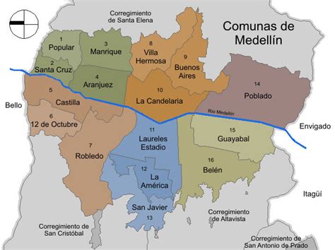 Comunas Of Medellín 2007 Full Size Ex