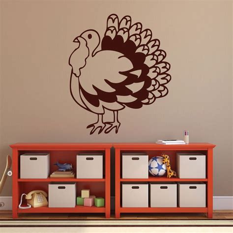 thanksgiving turkey turkey wall decals thanksgiving decorations in the home