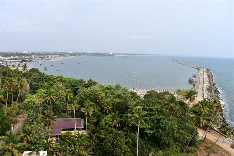 Kollam Kerala India March 2 2019 A View From The Tangasseri