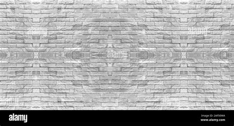 White Gray Brick Wall Surface Modern Style Background Industrial