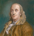 Benjamin Franklin (1706-1790) In 1883 Portrait. Franklin Did Not Wear ...