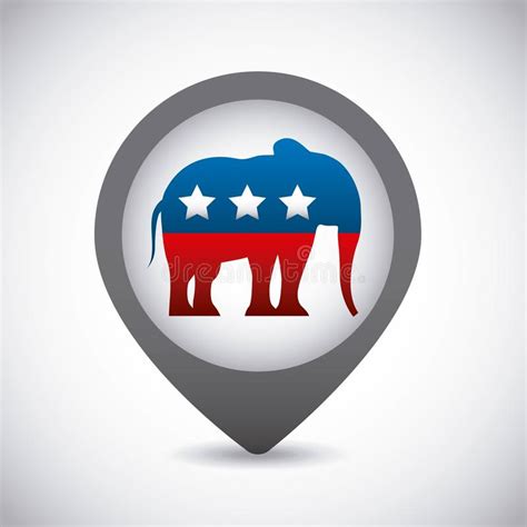 Republican Party Elephant Usa Icon Editorial Stock Image Illustration