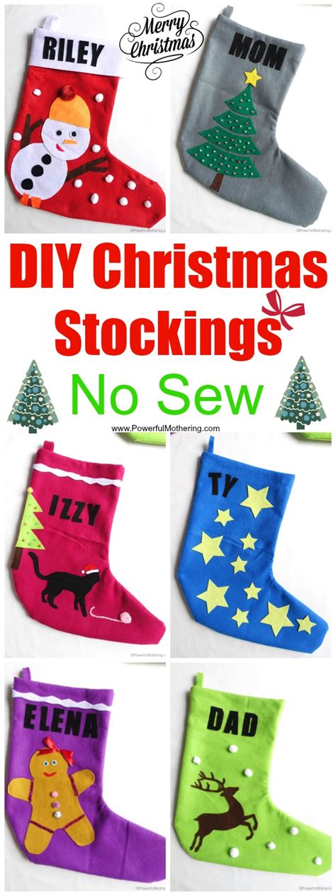 Diy Christmas Stockings No Sew
