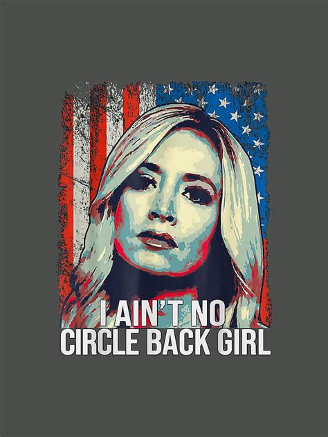 Kayleigh Mcenany I Aint No Circle Back Girl American Flag Drawing By