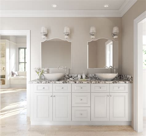 Lakewood White Ready To Assemble Bathroom Vanities And Cabinets