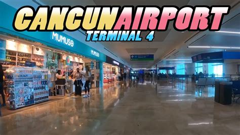 Cancun Airport Terminal 4 Departures Cancun Mexico 4k Youtube