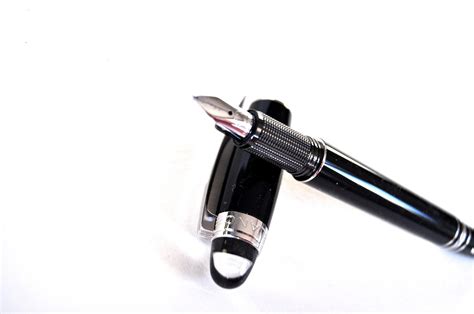 Montblanc pens are symbols of success in international business affairs. Palimpsest: Montblanc Starwalker fountain pen