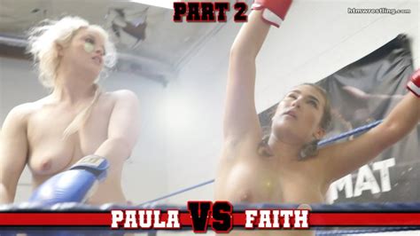 Faith Vs Paula Boxing Part 2 Hdmp4 Hit The Mat Boxing And Wrestling