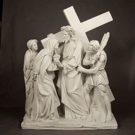 Stations Of The Cross Large Statues Antique Stone Finish In 2020