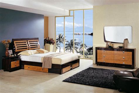 The bed is the centerpiece of any bedroom. Cherry and Wenge Zebrano Contemporary Bedroom Set