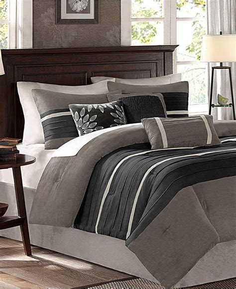 Madison Park Palmer Faux Suede 7 Pc Comforter Set Full And Reviews