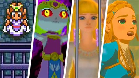Evolution Of Princess Zelda Being Rescued 1986 2019 Youtube