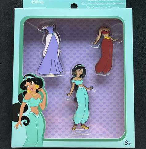 Jasmine Paper Doll Magnetic Disney Pin Set By Loungefly Disney Pins Blog