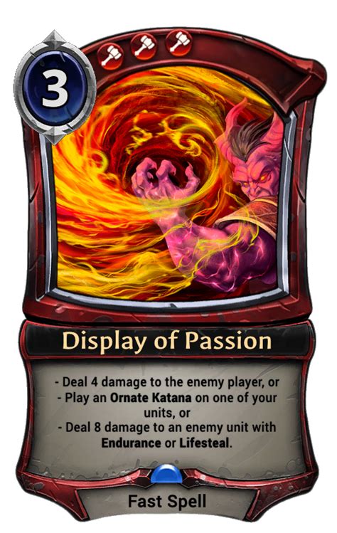 Display Of Passion Eternal Card Game Wiki Fandom