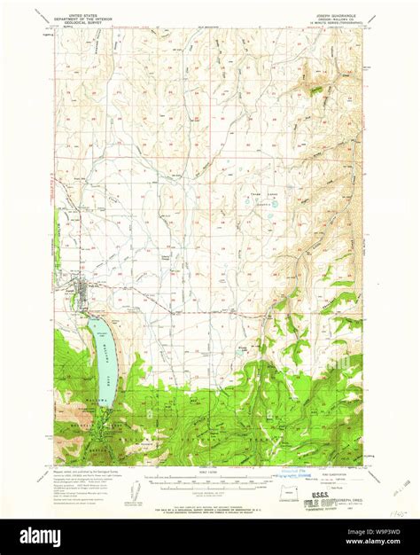 Map Of Joseph Oregon Hi Res Stock Photography And Images Alamy