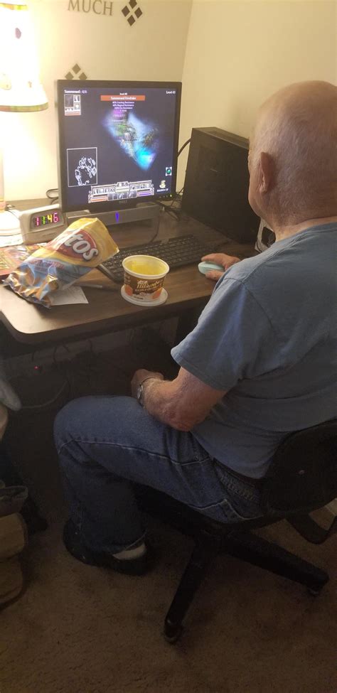 My Grandpa Nearly 90 Playing His Favorite Game Of All Time Fate R