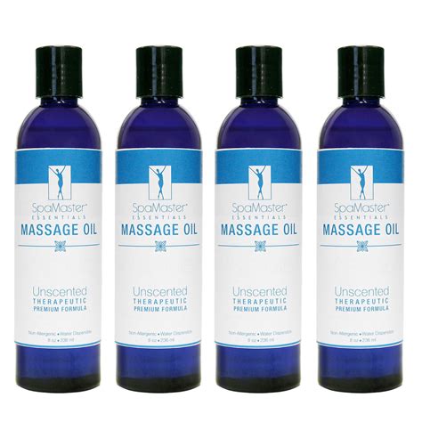 Master Massage 8 Ounce Unscented Oil Pack Of 4