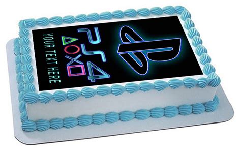 Check out our rectangle cake selection for the very best in unique or custom, handmade pieces from our shops. PS 4 Edible Birthday Cake Topper