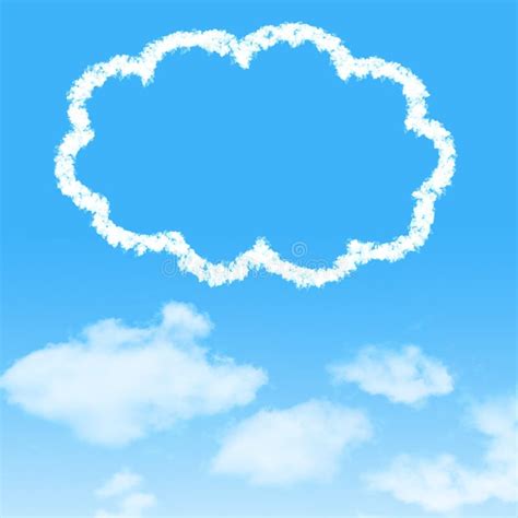 Cloud Icon With Design On Blue Sky Stock Image Image Of Creative