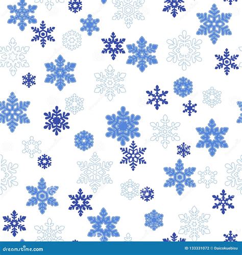 Pretty Snowy Crystal Pattern Stock Illustration Illustration Of