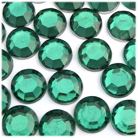 Rhinestones Flatback Round 20mm 1000 Pc Emerald Green