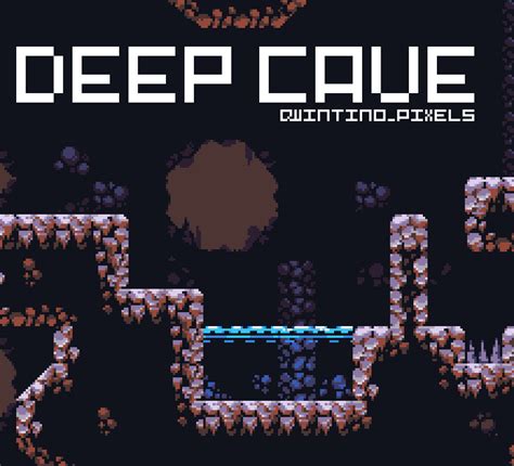 Deep Cave Tileset By Quintino Pixels