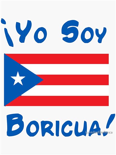 Yo Soy Boricua Puerto Rico Sticker For Sale By Loveanddefiance