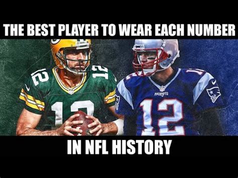 The Best Player To Wear Each Number In Nfl History Youtube