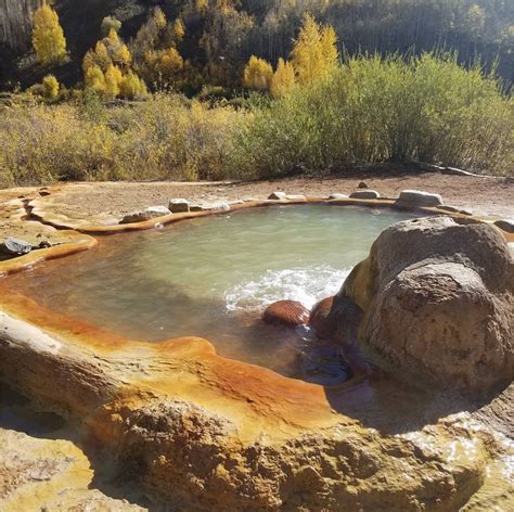 7 Natural Hot Springs In Colorado Map Colorado Crafted