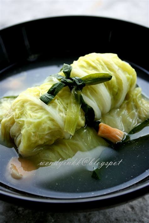 Table For 2 Or More Chinese Cabbage Rolls In Broth