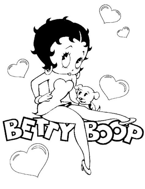 Betty Boop 25920 Cartoons Free Printable Coloring Pages