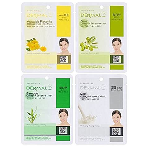 dermal korea collagen essence full face facial mask sheets pricepulse