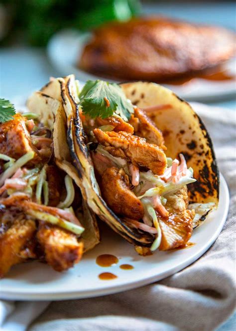 Tacos De Frango Com Chipotle E Mel De Lim O