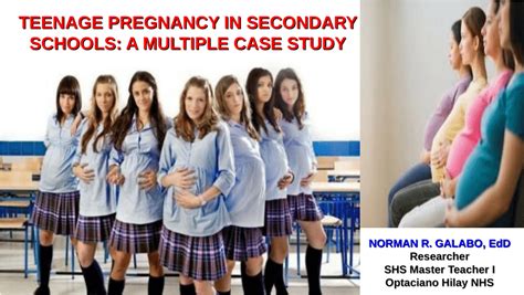 Pdf Teenage Pregnancy In Secondary Schools A Multiple Case Study