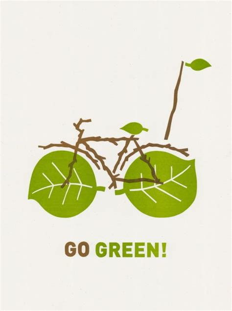 Go Green — Posters For Good Future Energy Planets And Look At