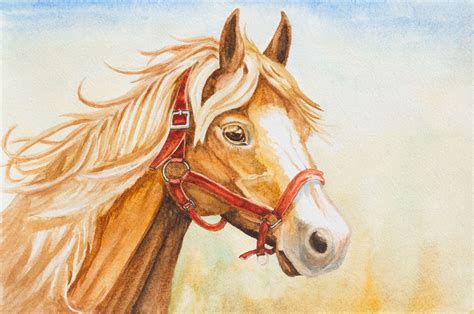 Horse Painting Watercolor Step By Step Demo