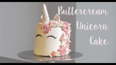 I admit decorating a unicorn cake in the way everyone is doing them lately seemed more than a little intimidating. Buttercream Unicorn Cake Tutorial - YouTube