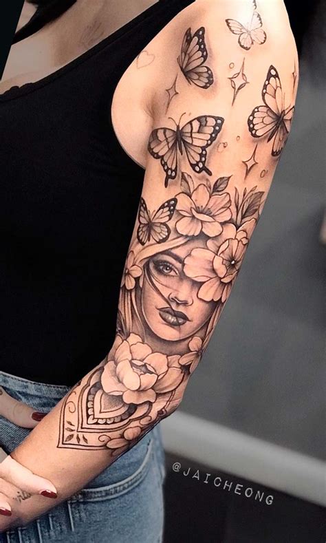 30 Tatuagens na parte superior do braço feminino Top Tatuagens