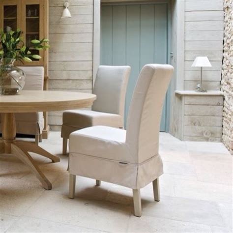 It creates a cozy yet chic look. Neptune Long Island Linen Dining Chair Covers (2) | Linen ...