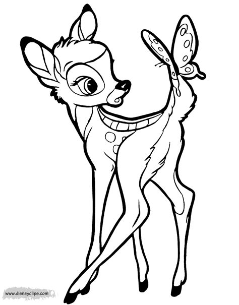 Bambi Dibujo Disney Coloring Page
