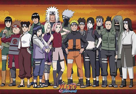 Naruto Shippuden Manga Anime Tv Show Poster Print All Characters
