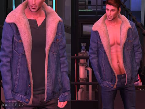 Dizginler Apandis şok Sims 4 Male Jacket Accessory ürün Takas Gevşek