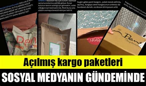 Açılmış kargo paketleri sosyal medyanın gündeminde Yerel