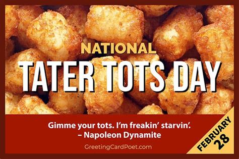 National Tater Tot Day February 2 Jokes Quotes Captions Fun Facts