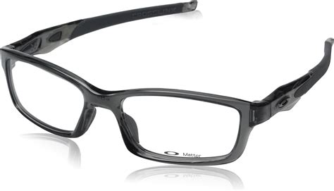 Oakley Rx Eyewear Men S Ox8027 Crosslink Grey Smoke Frame Plastic Eyeglasses Uk Clothing