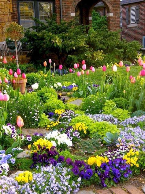 48 Inspiring Spring Garden Ideas That Give You A Fresh Atmosphere In 2020 Backyard Flowers