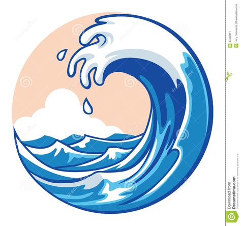 Lightly mist your hair with the protectant by holding it 6 inches (15 cm) away from your head. Ocean wave stock vector. Illustration of landscape ...